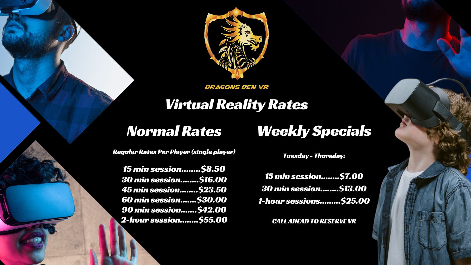 Virtual Reality Rates