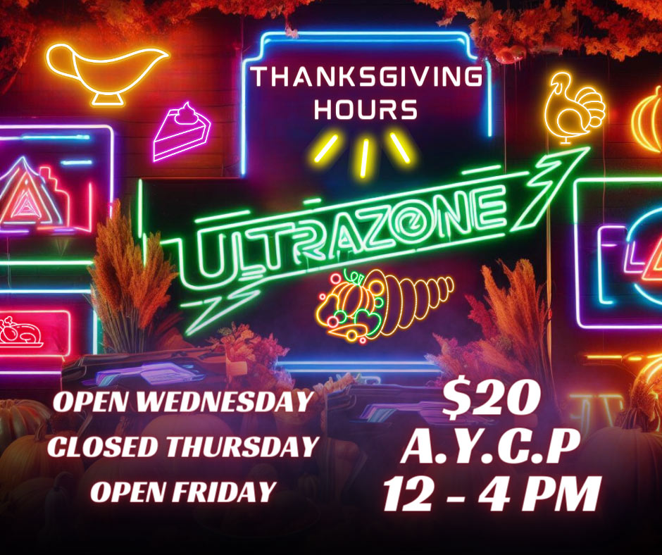 Thanksgiving Break Fun at Ultrazone Laser Tag 